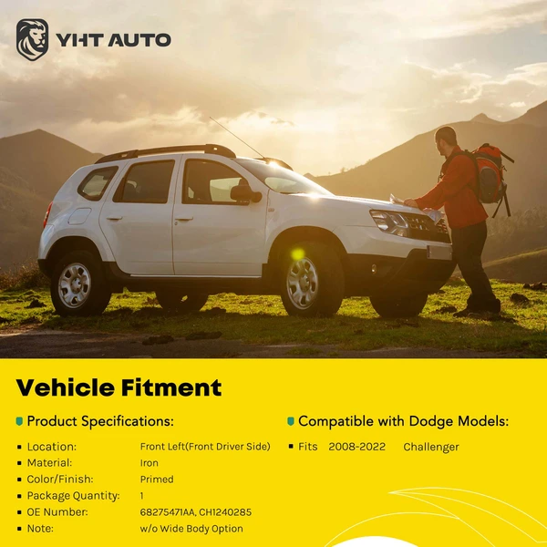 Front Driver Fender for 2008-2022 Dodge Challenger