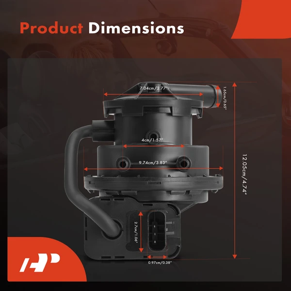 Fuel Vapor Leak Detection Pump for Jeep TJ Wrangler 1998-2002 L4 2.5L L6 4.0L