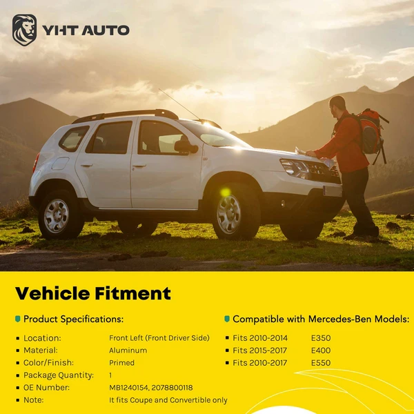 Front Driver Fender for 2015-2017 Mercedes-Benz E400