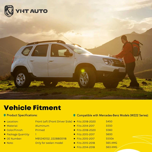 Front Driver Fender for 2018-2020 Mercedes-Benz S560