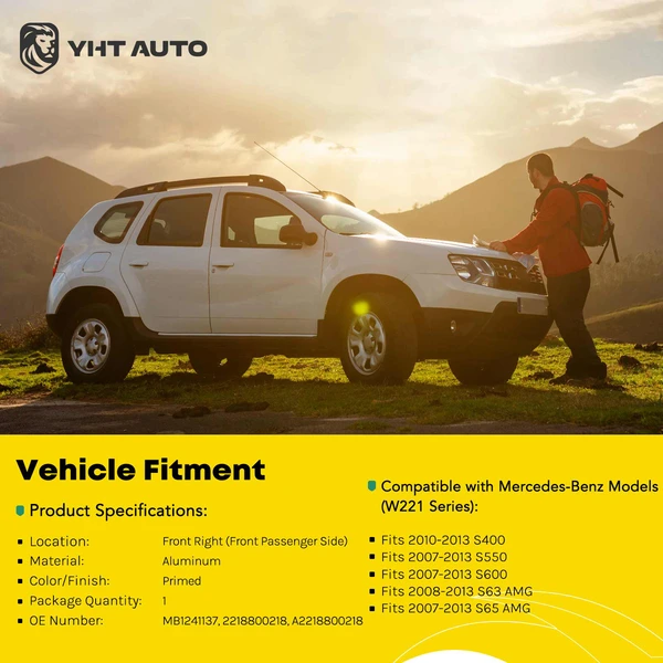 Front Passenger Fender for Mercedes-Benz W221 S550 S600 S65 AMG 2007-2013