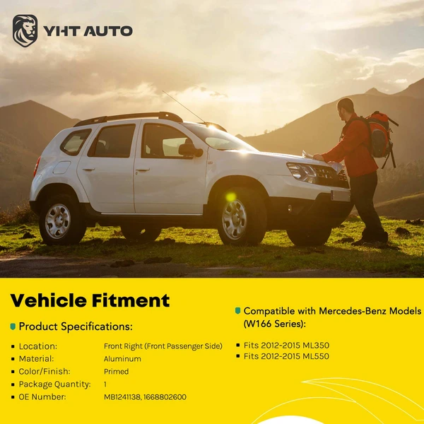 Front Passenger Fender for 2012-2015 Mercedes-Benz ML550