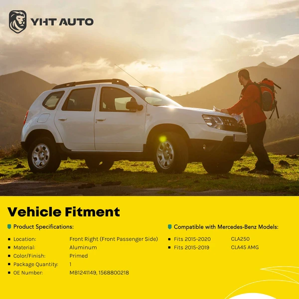 Front Passenger Fender for 2015-2019 Mercedes-Benz GLA45 AMG