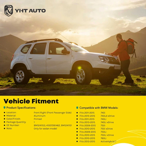 Front Passenger Fender for 2009-2015 BMW 750i