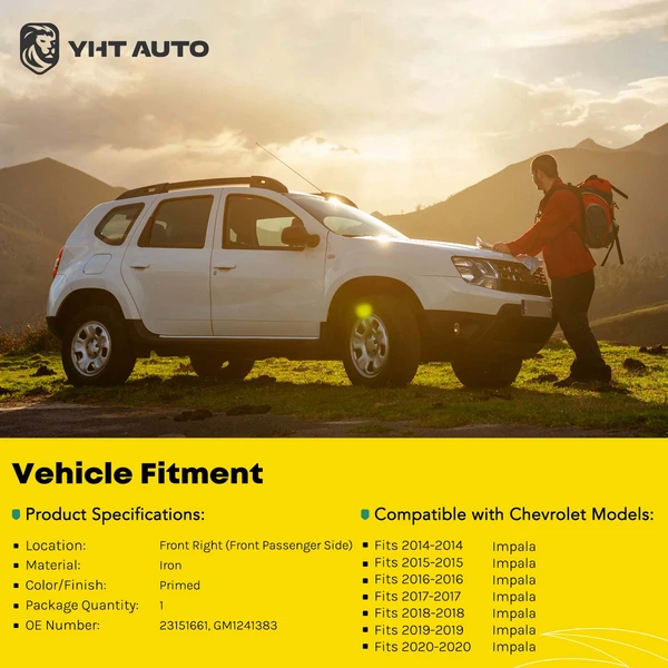 Front Passenger Fender for 2014-2020 Chevrolet Impala