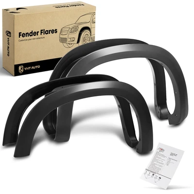 Front & Rear Factory Shiny Fender Flares | 5.8FT & 6.6FT Bed