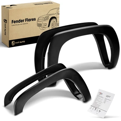 4 Pcs Front & Rear Factory Shiny Fender Flares