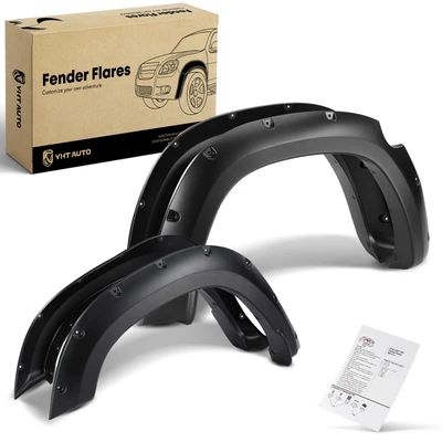 4 Pcs Front & Rear Pocket Shiny Style Fender Flare