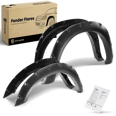 4 Pcs Front & Rear Pocket Shiny Style Fender Flare