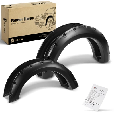 Front & Rear Pocket Shiny Fender Flares | Styleside Bed