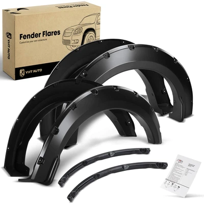 Front & Rear Pocket Shiny Fender Flares | 5.5FT 6.5FT 8FT Bed