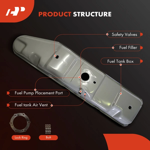 35 Gallon Fuel Tank for Ford E-150 E-350 Club Wagon E-350 Super Duty 1999-2003