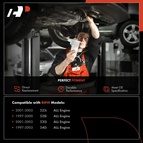 Right Fuel Filter with Sending Unit and Seal for BMW E39 525i 528i 530i 540i M5