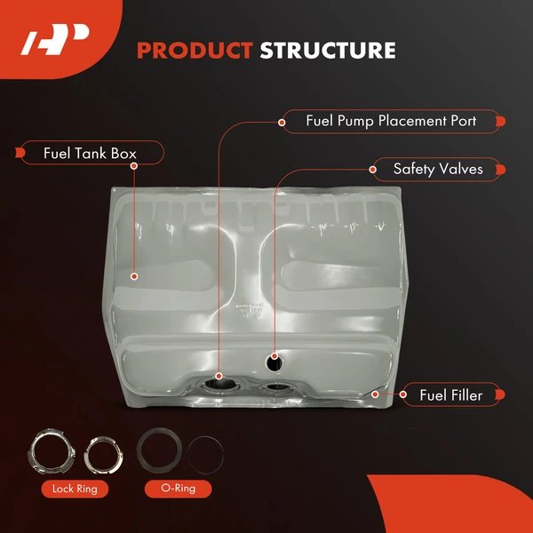 14 Gallon Fuel Tank for Dodge Lancer 1985-1987 Shadow Chrysler Laser 1984-1986