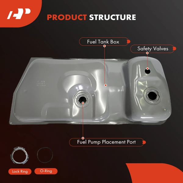 15.4 Gallon Fuel Tank for Ford Mustang 1983-1997 Mercury Capri 1983-1986