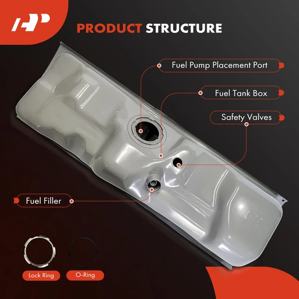 16 Gallon Fuel Tank for F-150 F-250 F-350 1987-1989 F-Super Duty 1988-1989