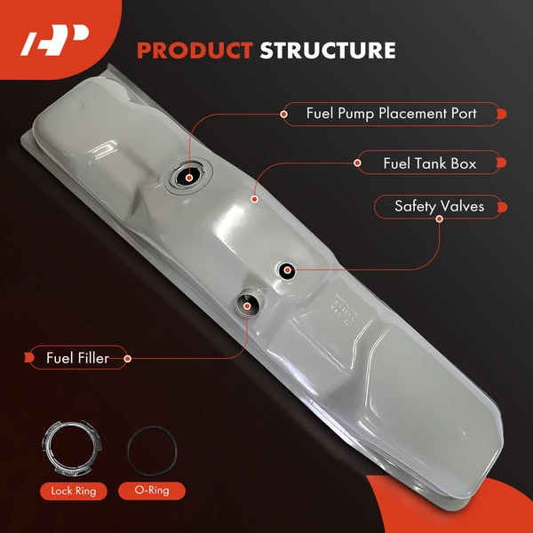 17 Gallon Fuel Tank for Ford Ranger 1983-1984 Under Cab 114.0 Inch Wheelbase