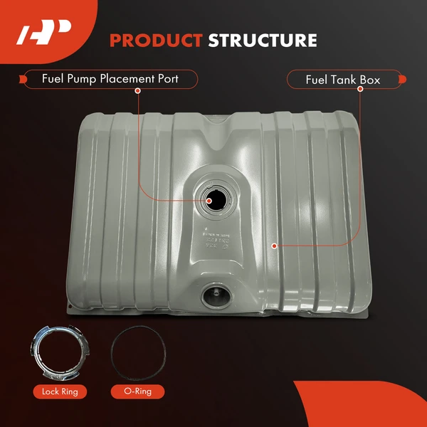 20 Gallon Fuel Tank for Ford Mustang 1971-1973 with Lock Ring & O-Ring