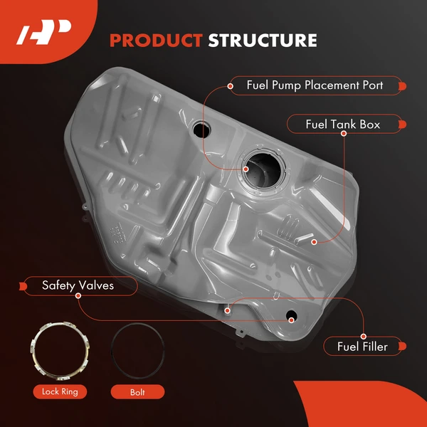 18 Gallon Fuel Tank for Ford Taurus 2000-2007 Mercury Sable 2000-2005 V6 3.0L