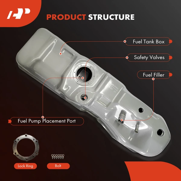 24.5 Gallon Fuel Tank for Ford F-150 97-98 Standard Cab Pickup 4WD 78.8 inch Bed