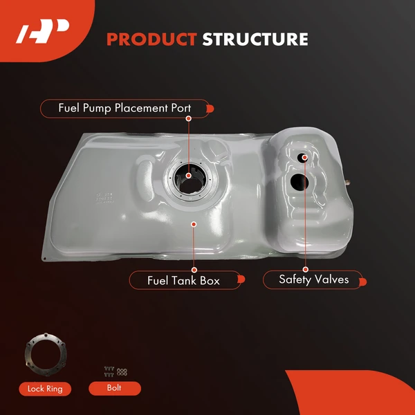 15.7 Gallon Fuel Tank for Ford Mustang 1999-2000 with Lock Ring & O-Ring