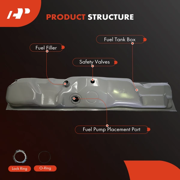 19 Gallon Fuel Tank for Ford F-100 1980-1983 F-150 F-250 F-350 1980-1984 Side Mount