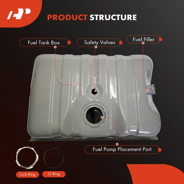 33 Gallon Fuel Tank for Ford Bronco 1985-1996 L6 4.9L V8 5.0L 5.8L