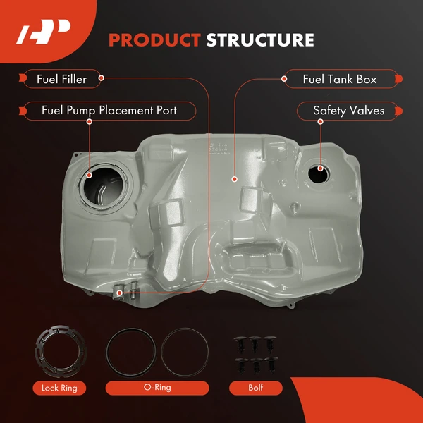 16.5 Gallon Fuel Tank for Ford Fusion Lincoln MKZ 07-12 Mercury Milan 07-11 AWD