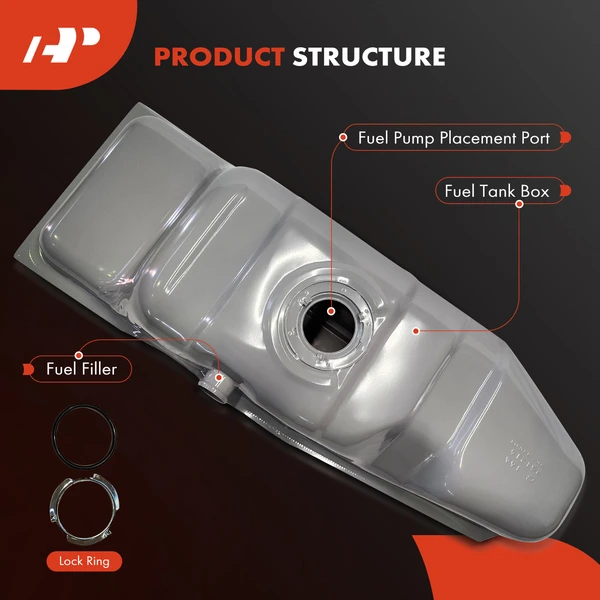 20 Gallon Fuel Tank for Chevrolet S10 GMC S15 1982-1985 1.9L 2.0L 2.2L 2.8L