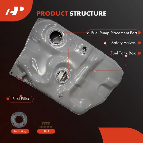 13.2 Gallon Fuel Tank for Toyota Corolla 2000-2002 L4 1.8L
