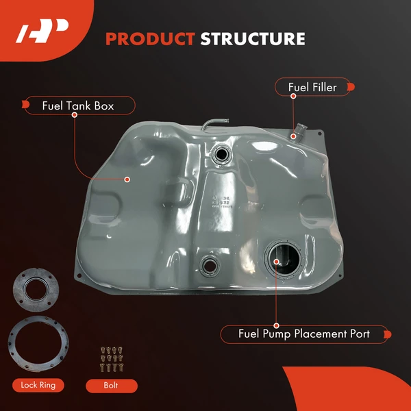 13 Gallon Fuel Tank for Geo Prizm Toyota Corolla 1993-1997 L4 1.6L 1.8L FWD