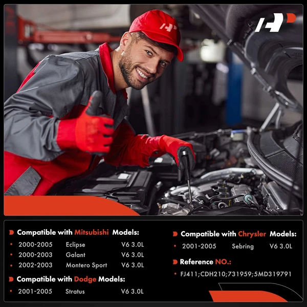 6-Pc Fuel Injector 2-Blade Terminal A-Premium APFI013