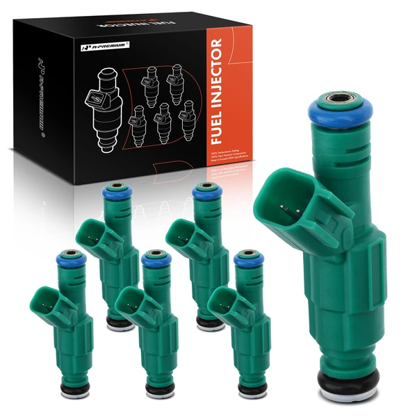 6-Pc Fuel Injector 2-Blade Terminal A-Premium APFI055