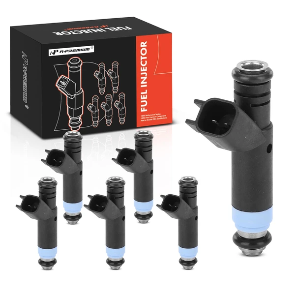 6-Pc Fuel Injector 2-Blade Terminal A-Premium APFI181