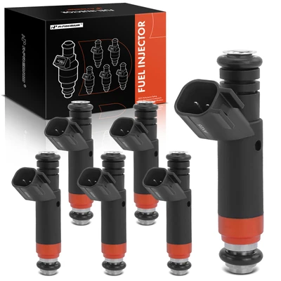 6 Pcs Black Fuel Injectors