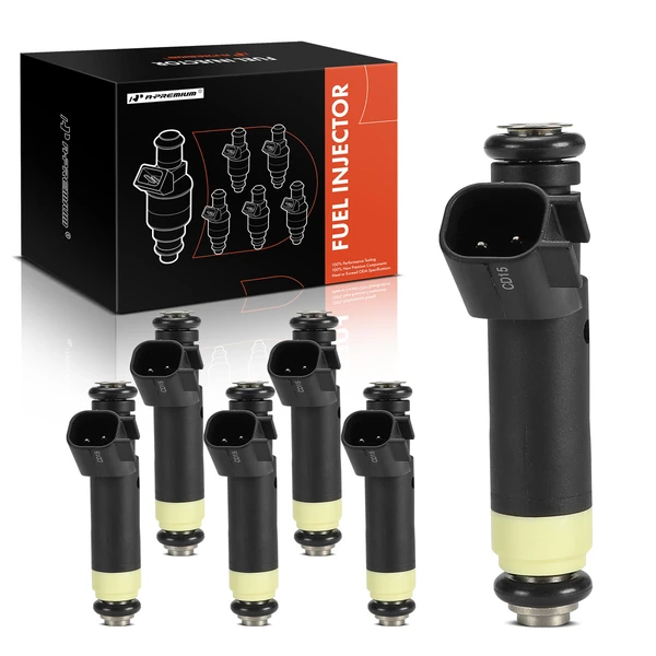 2001-2007 Mazda B3000 6-Pc Fuel Injector 2-Blade Terminal A-Premium APFI247