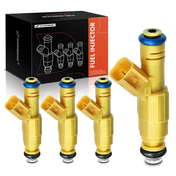 4-Pc Fuel Injector 2-Blade Terminal A-Premium APFI105