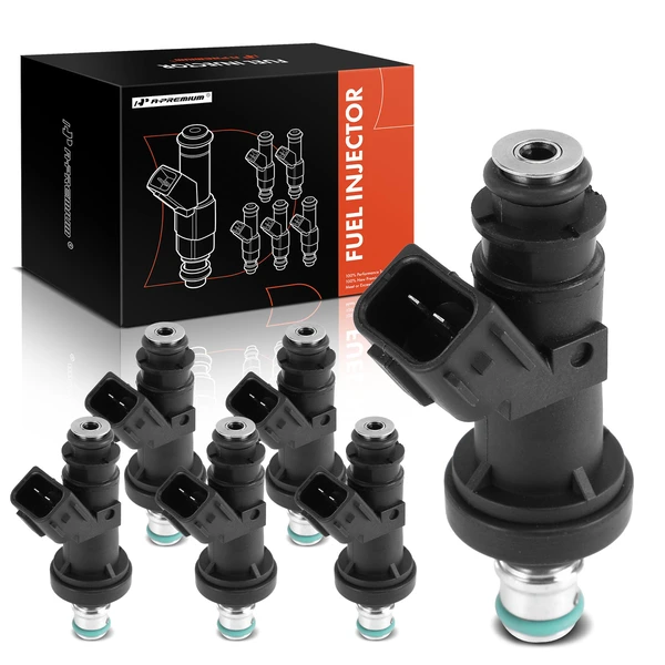 2001-2003 Acura CL 6-Pc Fuel Injector 2-Blade Terminal A-Premium APFI356