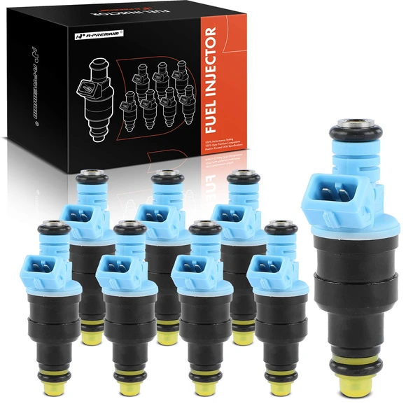1988-1989 Ford F-Super Duty 8-Pc Fuel Injector 2-Blade Terminal A-Premium APFI438