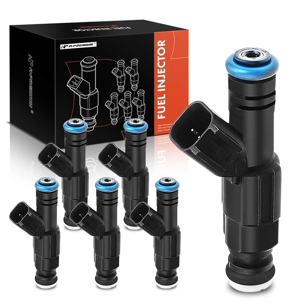 6-Pc Fuel Injector 2-Blade Terminal A-Premium APFI117