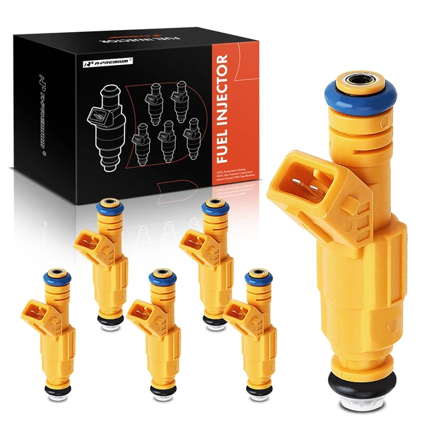 1987-1992 Jeep Comanche 6-Pc Fuel Injector 2-Blade Terminal A-Premium APFI112
