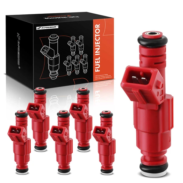 6-Pc Fuel Injector 2-Blade Terminal A-Premium APFI058