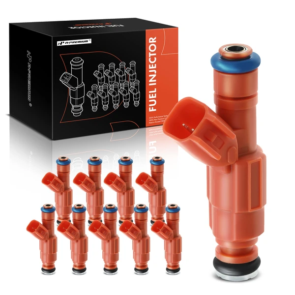 10-Pc Fuel Injector, 2-Blade Terminal, A-Premium APFI123