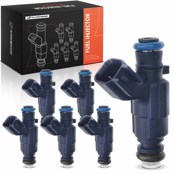 2007-2009 Cadillac CTS 6-Pc Fuel Injector 2-Blade Terminal A-Premium APFI017