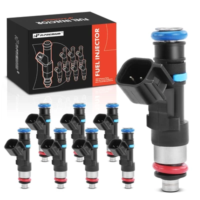 8 Pcs Black Fuel Injectors
