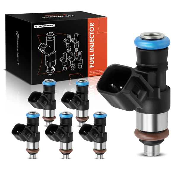 2009-2012 Ford Flex 6-Pc Fuel Injector 2-Blade Terminal A-Premium APFI062