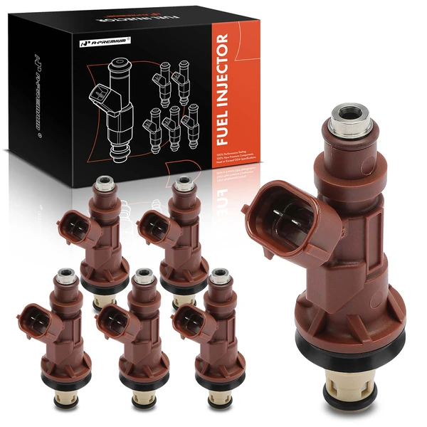 1999-2004 Toyota Tacoma 6-Pc Fuel Injector 2-Blade Terminal A-Premium APFI363