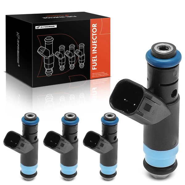 4-Pc Fuel Injector 2-Blade Terminal A-Premium APFI364