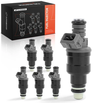 6 Pcs Black Fuel Injectors