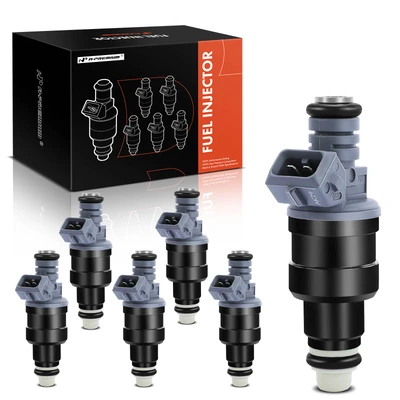 6 Pcs Black Fuel Injectors